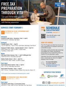 United Way of the Quad Cities and VITA Free Tax Prep Sites